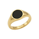 AMOR Siegelring Damen, Herren, Unisex, Edelstahl, Gold, Hauptbild