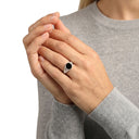AMOR Ring Unisex, Edelstahl, Silber, Ansicht 7