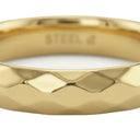 AMOR unisex ring, stainless steel with gold IP plating, view 6