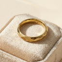AMOR unisex ring, stainless steel with gold IP plating, view 8