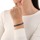 AMOR Armband Unisex, Edelstahl IP silber schwarz, Ansicht 2