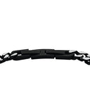 AMOR Armband Unisex, Edelstahl IP silber schwarz, Verschluss