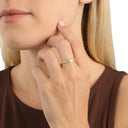AMOR women's ring, gold-plated 925 sterling silver, view 2