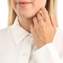 AMOR Ring Damen, 375 Gold teil-rhodiniert, Zirkonia weiß, Ansicht 2