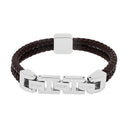 JOOP! men's bracelet, stainless steel with brown IP plating, view 4