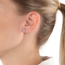 AMOR Ohrring (Ohrstecker) Damen, 925 Silber rhodiniert, Ansicht 2