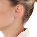 AMOR Ohrring (Ohrstecker) Damen, 925 Silber rhodiniert, Ansicht 2