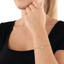 AMOR Armband Damen, 925 Silber vergoldet, Motiv Herz, Ansicht 2
