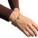 AMOR women's bracelet, stainless steel with silver and gold IP plating, bright pink, view 2