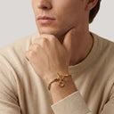 AMOR unisex bracelet, stainless steel with gold IP plating, view 3