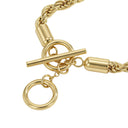 AMOR unisex bracelet, stainless steel with gold IP plating, view 5