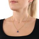 AMOR Halskette Damen, 925 Silber vergoldet, Ansicht 2