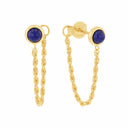 AMOR Ohrring (Ohrhänger) Damen, 925 Silber vergoldet, Lapis blau, Hauptbild