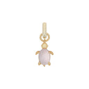 AMOR Anhänger (Charm) Damen, 925 Silber vergoldet, Motiv Schildkröte, Glas rosa, Hauptbild