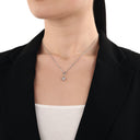 AMOR Anhänger (Charm) Damen, 925 Silber rhodiniert, Motiv Fisch, Zirkonia weiß, Ansicht 2
