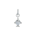 AMOR Anhänger (Charm) Damen, 925 Silber rhodiniert, Motiv Fisch, Zirkonia weiß, Hauptbild