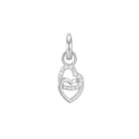 AMOR women's charm, rhodium-plated 925 sterling silver, main image