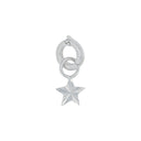 AMOR Anhänger (Charm) Damen, 925 Silber rhodiniert, Motiv Stern, Rückseite