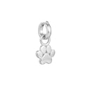 AMOR women's charm, rhodium-plated 925 sterling silver, back