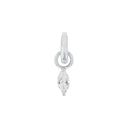 AMOR Anhänger (Charm) Damen, 925 Silber rhodiniert, Zirkonia weiß, Hauptbild