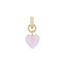 AMOR Anhänger (Charm) Damen, 925 Silber vergoldet, Motiv Herz, Glas rosa, Hauptbild