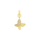 AMOR Anhänger (Charm) Damen, 925 Silber vergoldet, Motiv Schmetterling, Zirkonia weiß, Hauptbild