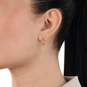 AMOR Anhänger (Charm) Damen, 925 Silber vergoldet, Motiv Mond, Zirkonia champagner, Ansicht 2
