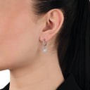 AMOR Anhänger (Charm) Damen, 925 Silber rhodiniert, Kristallglas weiß, Ansicht 4