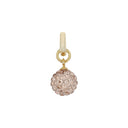AMOR Anhänger (Charm) Damen, 925 Silber vergoldet, Kristallglas champagner, Hauptbild