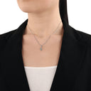 AMOR Anhänger (Charm) Damen, 925 Silber rhodiniert, Motiv Kaktus, Zirkonia grün, Ansicht 2