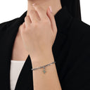 AMOR Anhänger (Charm) Damen, 925 Silber rhodiniert, Motiv Kaktus, Zirkonia grün, Ansicht 4