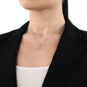 AMOR Anhänger (Charm) Damen, 925 Silber rhodiniert, Motiv Boot, Zirkonia weiß, Ansicht 2