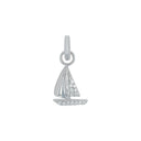 AMOR Anhänger (Charm) Damen, 925 Silber rhodiniert, Motiv Boot, Zirkonia weiß, Hauptbild