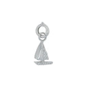 AMOR Anhänger (Charm) Damen, 925 Silber rhodiniert, Motiv Boot, Zirkonia weiß, Rückseite
