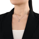 AMOR Anhänger (Charm) Damen, 925 Silber rhodiniert, Motiv Krebs, Zirkonia weiß, Ansicht 2