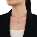 AMOR Anhänger (Charm) Damen, 925 Silber rhodiniert, Motiv Anker, Zirkonia weiß, Ansicht 2