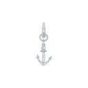 AMOR Anhänger (Charm) Damen, 925 Silber rhodiniert, Motiv Anker, Zirkonia weiß, Hauptbild