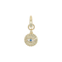 AMOR Anhänger (Charm) Damen, 925 Silber vergoldet, Motiv Auge, Zirkonia blau, Hauptbild