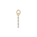 AMOR Anhänger (Charm) Damen, 925 Silber vergoldet, Zirkonia weiß, Rückseite