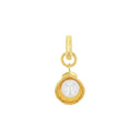 AMOR Anhänger (Charm) Damen, 925 Silber vergoldet, Motiv Muschel, Hauptbild