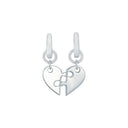 AMOR Anhänger (Charm) Damen, 925 Silber rhodiniert, Motiv Herz Puzzleteil, Hauptbild
