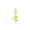 AMOR Anhänger (Charm) Damen, 925 Silber vergoldet, Motiv Puzzleteil, Hauptbild