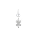 AMOR Anhänger (Charm) Damen, 925 Silber rhodiniert, Motiv Puzzleteil, Zirkonia weiß, Hauptbild