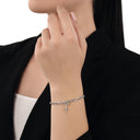 AMOR women's charm, rhodium-plated 925 sterling silver, view 4