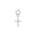 AMOR women's charm, rhodium-plated 925 sterling silver, back