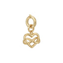 AMOR women's charm, gold-plated 925 sterling silver, back
