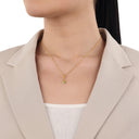 AMOR Anhänger (Charm) Damen, 925 Silber vergoldet, Motiv Sonne, Ansicht 2