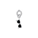 AMOR Anhänger (Charm) Damen, 925 Silber rhodiniert, Motiv Sonnenbrille, Rückseite