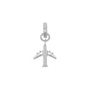AMOR Anhänger (Charm) Damen, 925 Silber rhodiniert, Motiv Flugzeug, Hauptbild
