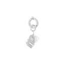 AMOR Anhänger (Charm) Damen, 925 Silber rhodiniert, Motiv Kamera, Rückseite